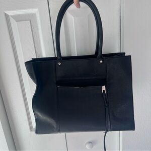 Rebecca Minkoff Black Leather Tote Purse